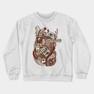 Rust Sage Light Heart Crewneck Sweatshirt